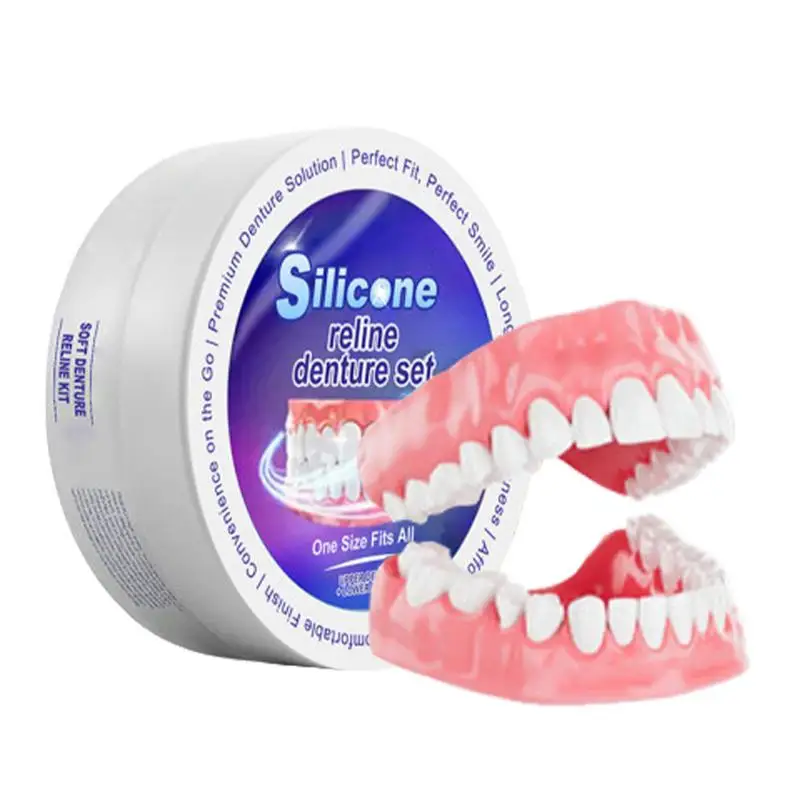 Teeth Whitening Kit - 실리콘 틀니 세트 맞는 임시 치열