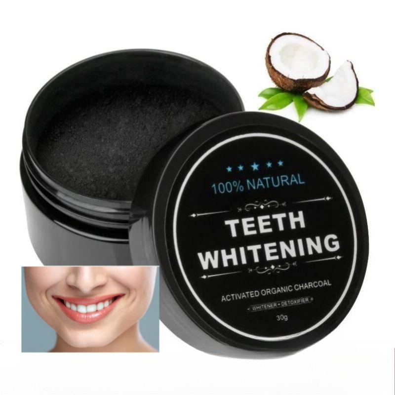 Teeth Whitening Pens - 활성탄 치아 미백 파우더 1박스, 숯