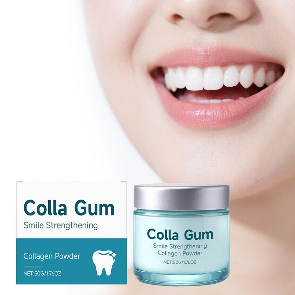Teeth Whitening Near Me - 콜라겐 치약 가루: 치아 미백, 잇몸