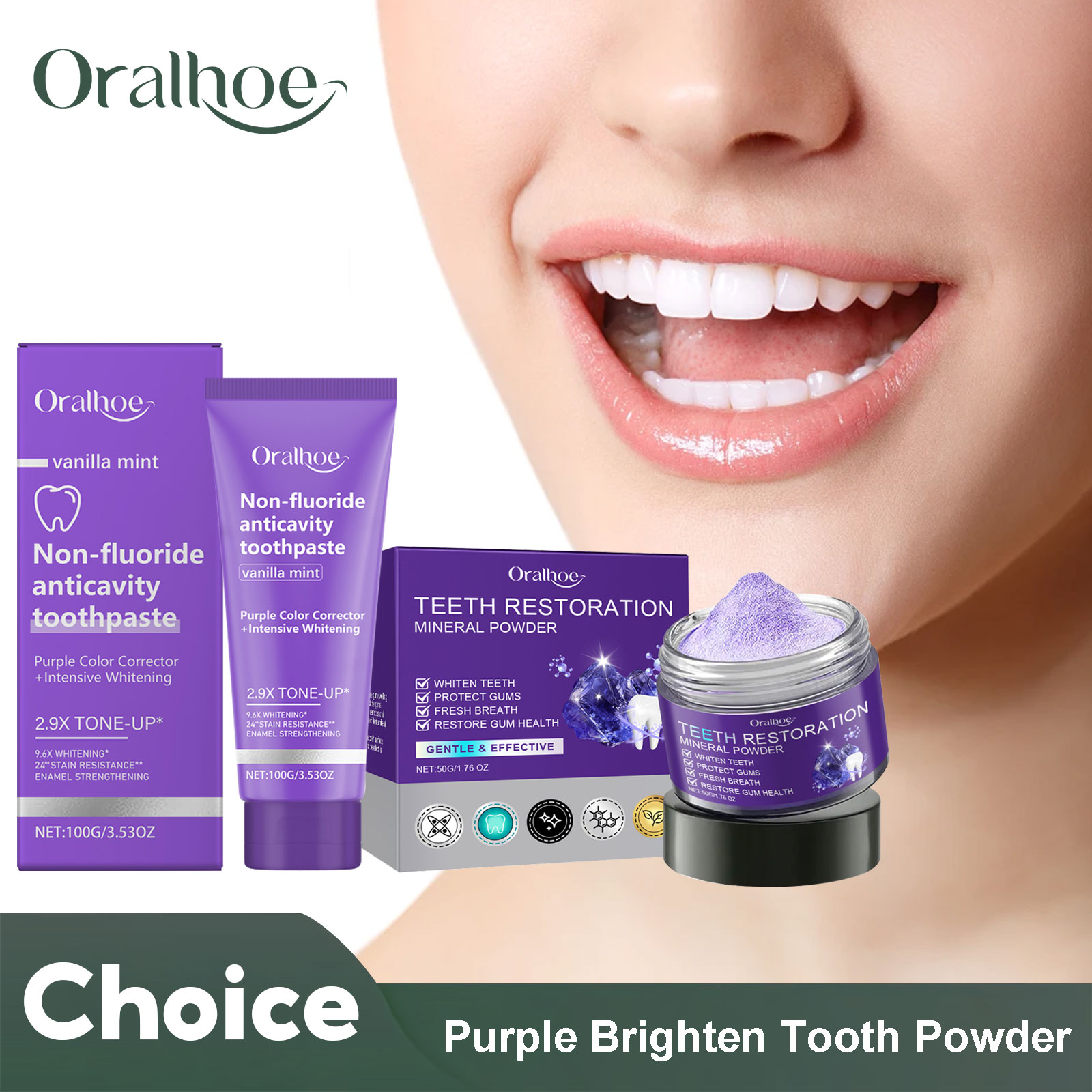Teeth Whitening Near Me - 치아 복원 미네랄 파우더 치아 미백,