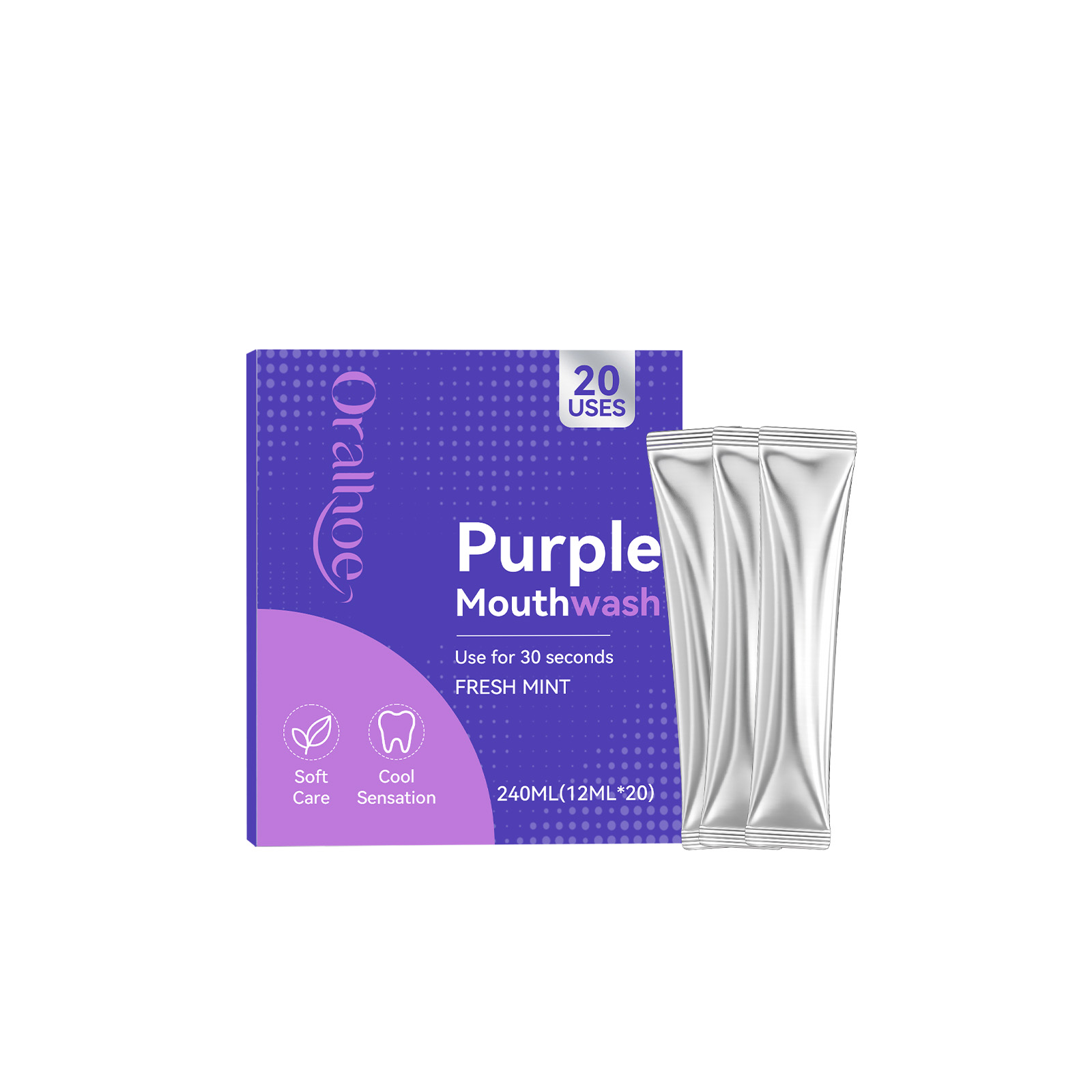 20개입, 보라색 구강 청결제, 치아 미백 효과, 누런 - Teeth Whitening Mouthwash 리뷰 및 가격