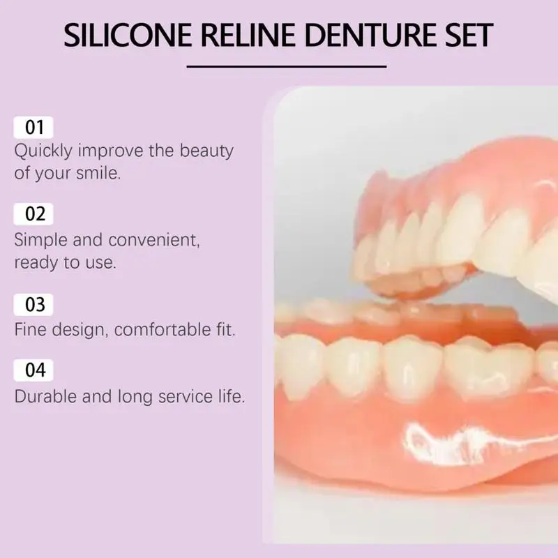 실리콘 틀니 세트 맞는 임시 치열 교정 치아 틀니 가짜 - Teeth Whitening Kit 리뷰 및 가격