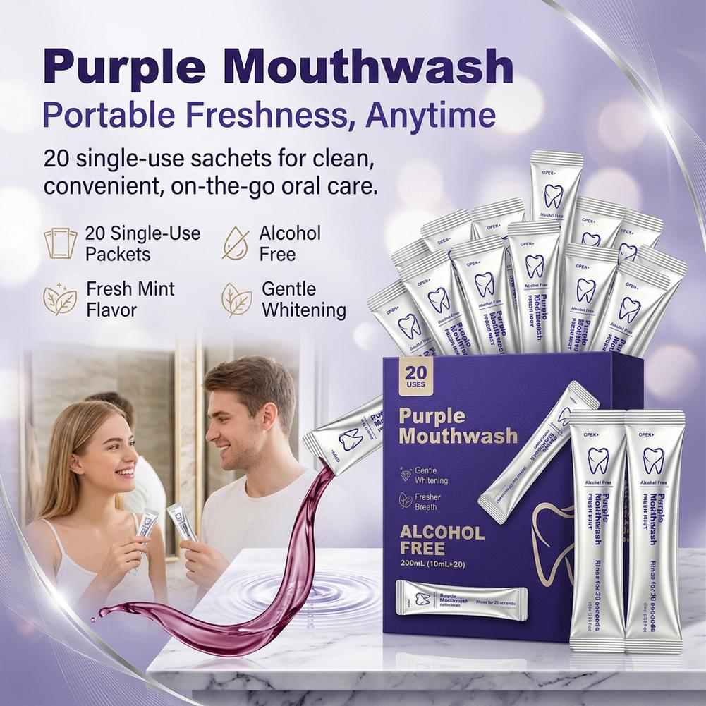 보라색 구강 청결제, 치아 세정, 구강 세정, 매일 사 - Teeth Whitening Mouthwash 리뷰 및 가격