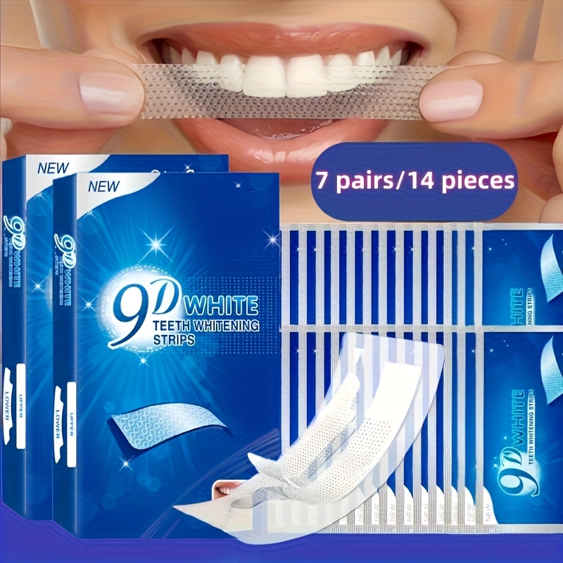 1박스(14개입) 9D 치아 미백 젤 스트립 깊은 세정 - Teeth Whitening Near Me 리뷰 및 가격