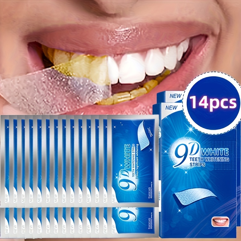 1박스(14개입) 9D 치아 미백 젤 스트립 깊은 세정 - Teeth Whitening Near Me 리뷰 및 가격