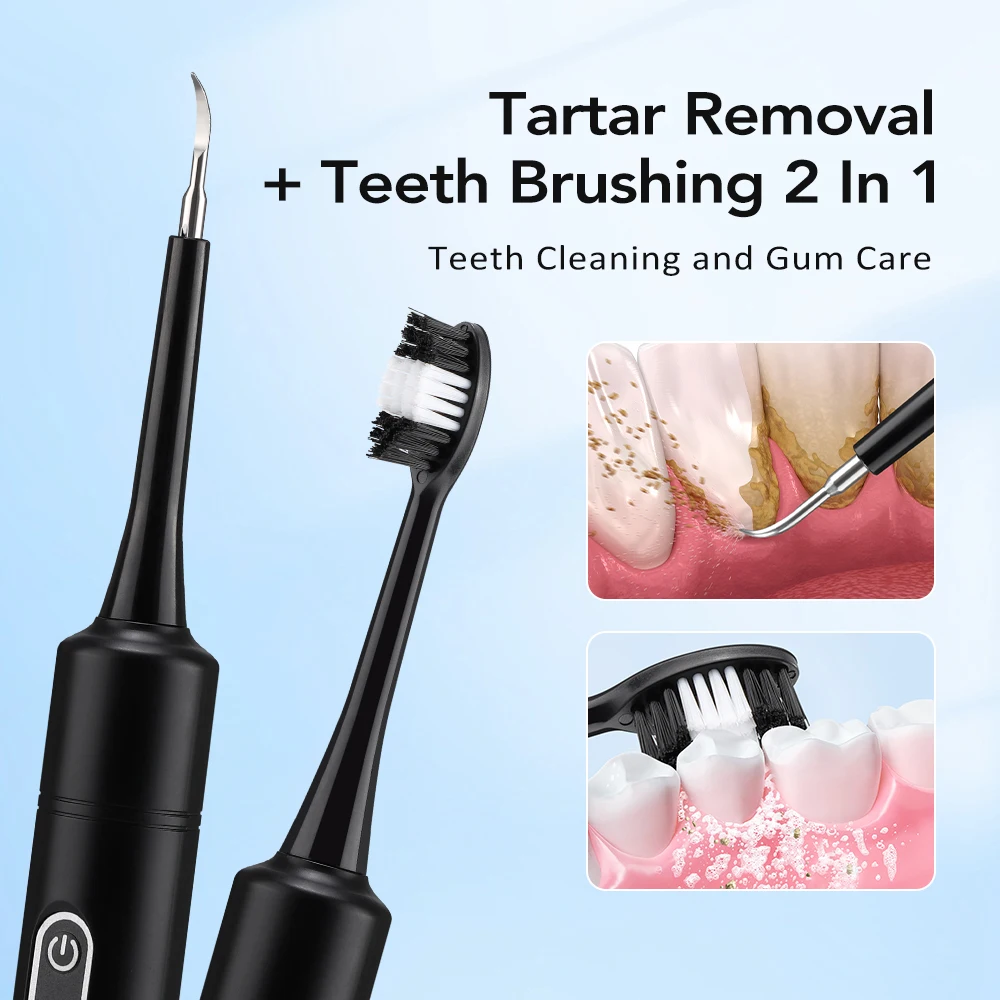 전동 음파 진동 치석 제거기 치아 미백 플라그 제거 치 - Teeth Whitening Mouthwash 리뷰 및 가격